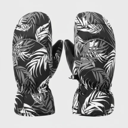 Custom Snow Protection PU Leather palm Gloves