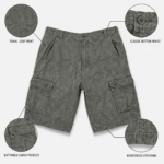 Custom Men Printed Cargo Shorts