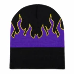 Custom Flame Knit Beanie