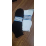Custom Classic Black Ribbed Crew Socks