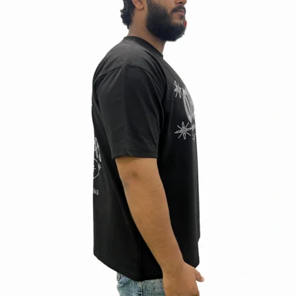 Drop Shoulder Rhinestone T-Shirt