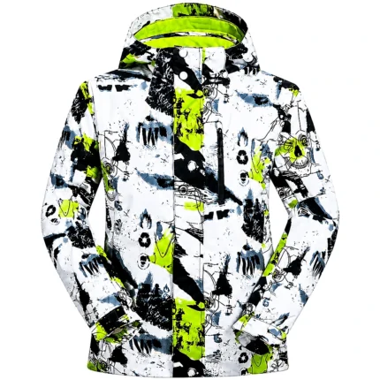 Custom Neon Graffiti Pro Ski & Snowboard Jacket