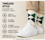 Custom Diamond Argyle Pattern Crew Sock