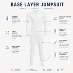 Men Full-Zip Base Layer Jumpsuit