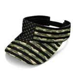 Custom Camo American Flag Sports Visor