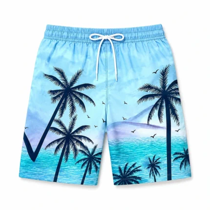 Custom Bubble Print Beach Shorts