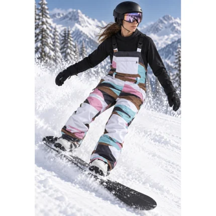 Custom Geometric Ski & Snowboard Bib