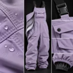Custom Women lilac ski and snow bib
