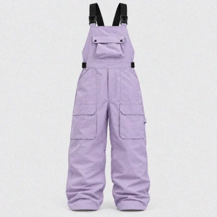 Custom Women lilac ski and snow bib