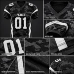 Custom Camo American football jersey