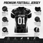 Custom Camo American football jersey