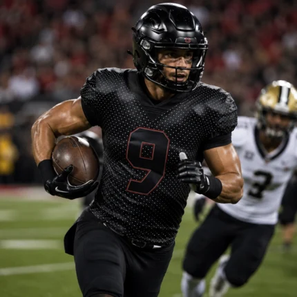 Custom American football Dotted Mesh jersey