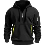 Custom Men Quarter-Zip Pocket Hoodie