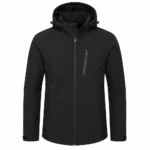Custom Men Black Softshell Jacket