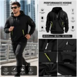 Custom Men Quarter-Zip Pocket Hoodie