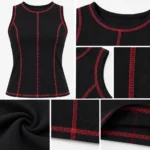 Custom Black Contrast Stitch Tank Top
