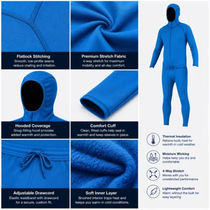 Custom Men Thermal Base Layer Jumpsuit