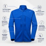 Custom Midlayer Jacket with Dual Chest Pockets