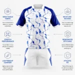 Custom Marble Print Rugby Uniform