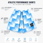 Custom Geometric Soccer Shorts