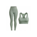 Women’s Seamless Leggings and Racerback Bra Set