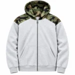 Custom Camo Panel Streetwear Hoodie