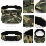 Custom Camo Sports Visor Cap