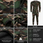 Men Camouflage Base Layer Jumpsuit