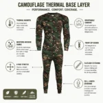 Men Camouflage Base Layer Jumpsuit