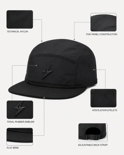 Custom Blackout 5-Panel Fashion Cap