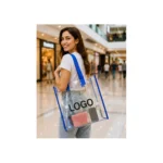 Custom Clear PVC Shopping Tote Bag