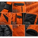 Custom Snow Bib Reinforced Knees