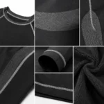 Custom Men black Base Layer Leggings