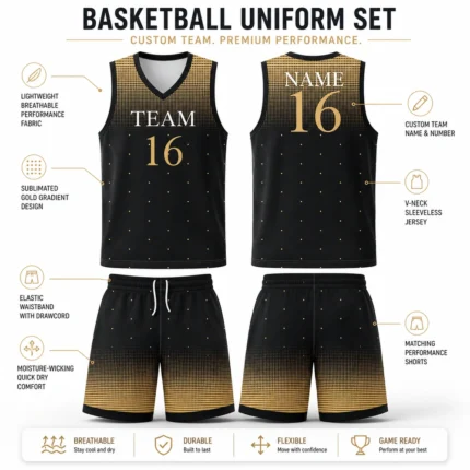 Custom Sublimated Basketball Uniform