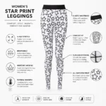 Custom Women Star Print Leggings
