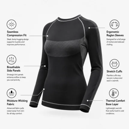 Custom Women Fitted Base Layer Top