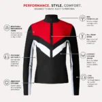 Custom Women Quarter Zip Base Layer Shirt