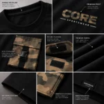 Oversized Camouflage Pockets Streetwear Tee