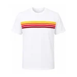 Cotton T-Shirt with Front Stripe Stitched