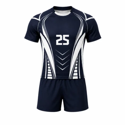 Custom Dark Navy Rugby Uniform Set