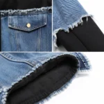 Custom Women Denim Streetwear Tracksuit