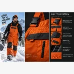 Custom Snow Bib Reinforced Knees