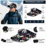 Custom Sun Visor Floral Print Cap