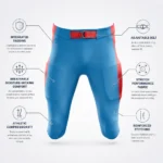 Custom Padded American Football Pants
