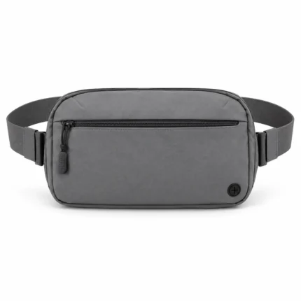 Custom Minimalist Gray Fanny Pack