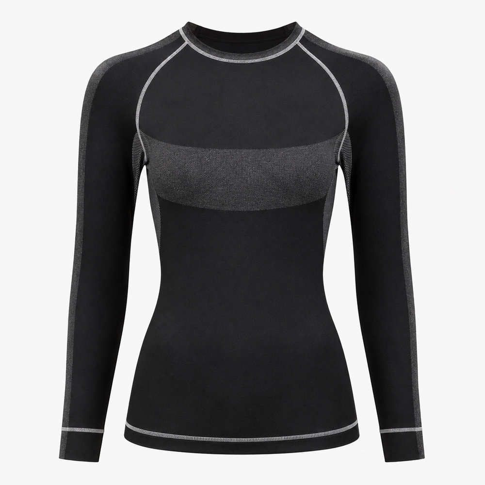 Custom Women Fitted Base Layer Top Custom Women Fitted Base Layer Top