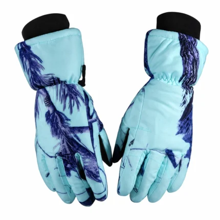 Custom Warm waterproof women Ski Gloves
