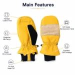 Custom Leather Snowboarding Mitten