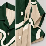 Custom Abstract Camp-Collar Shirt Streetwear