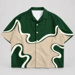 Custom Abstract Camp-Collar Shirt Streetwear